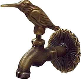 Wasserhahn vogelmotiv