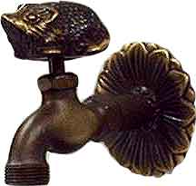 Wasserhahn Igelmotiv